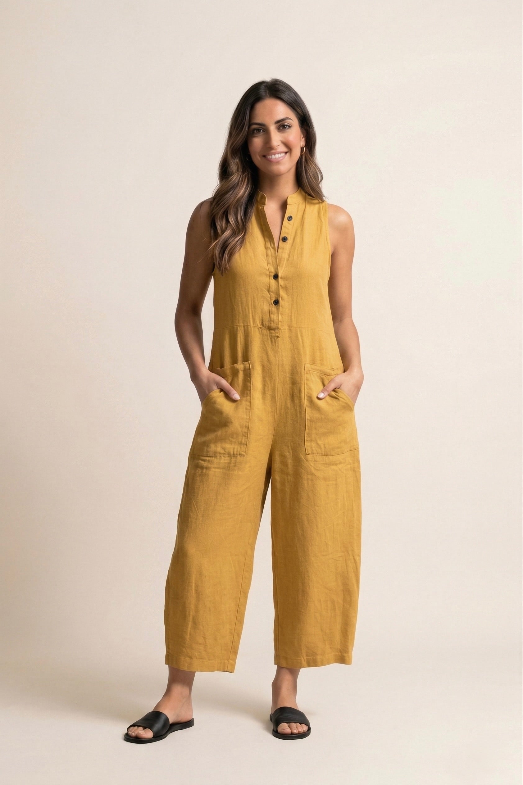 Claudia | Mono minimalista de lino