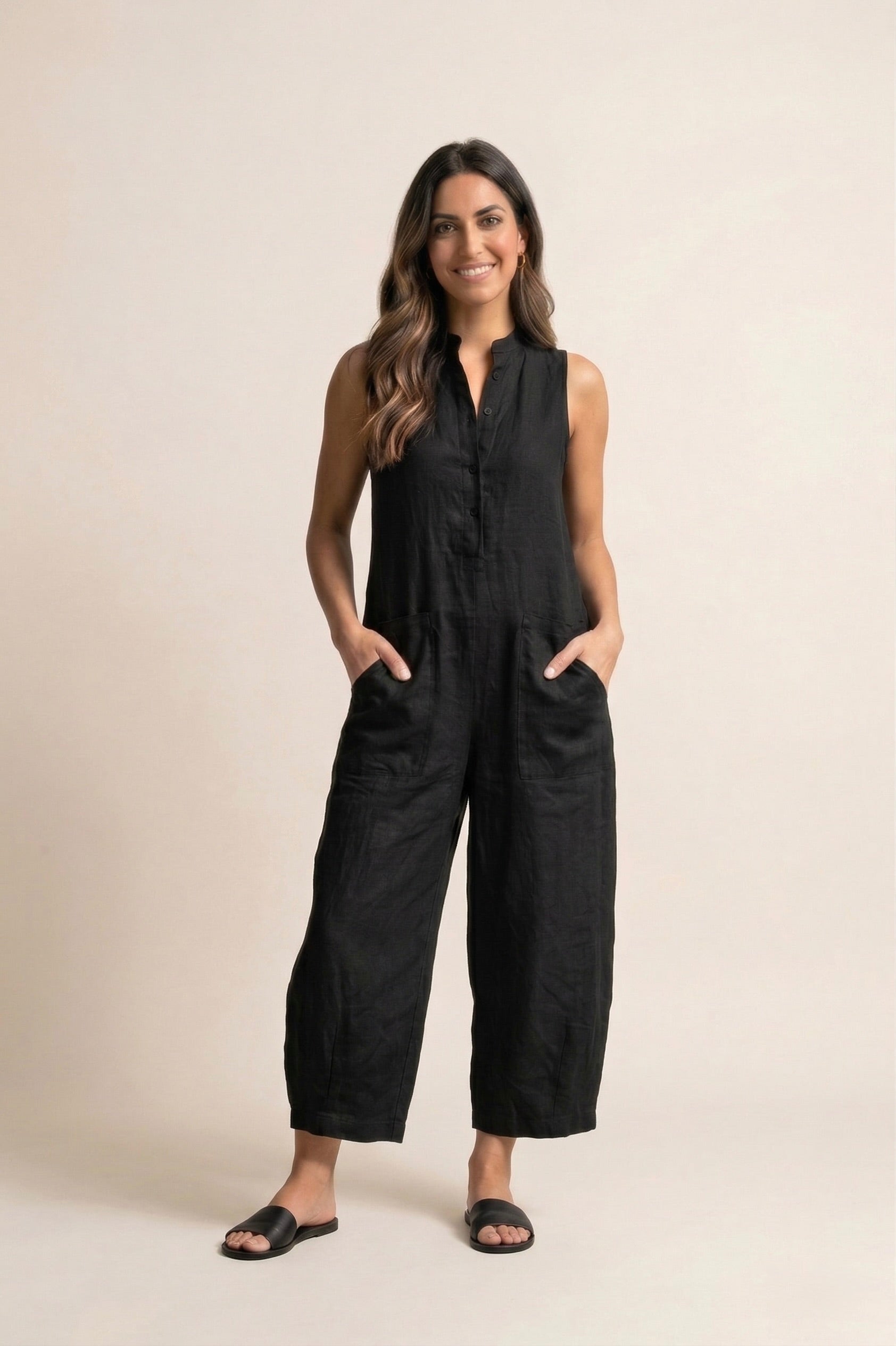 Claudia | Mono minimalista de lino