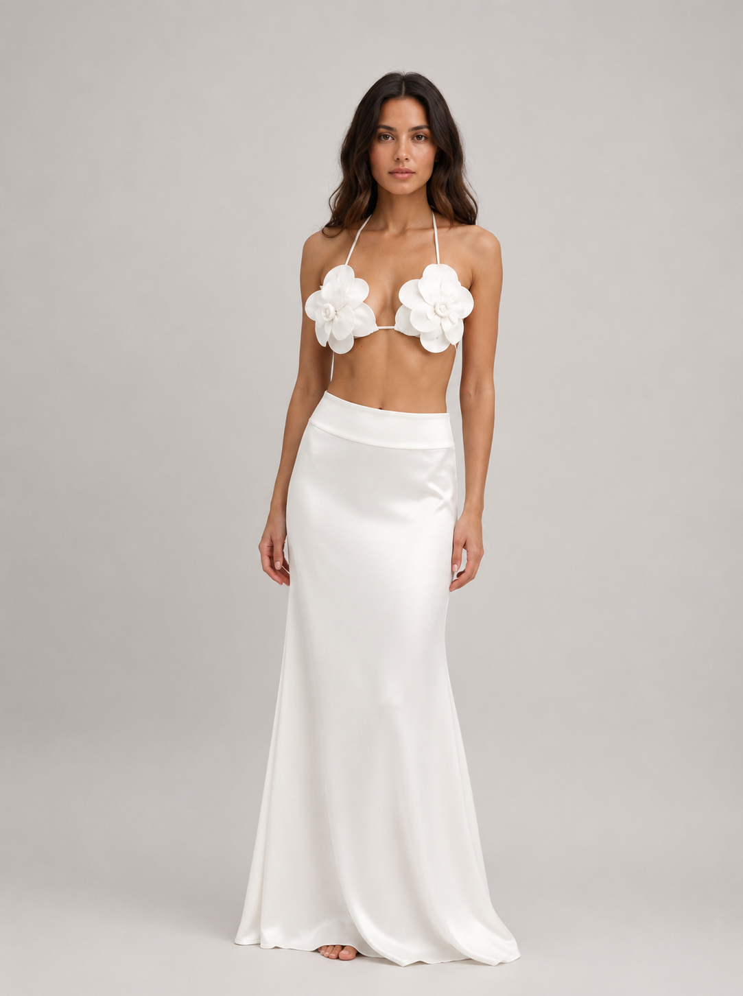 Costa Blanca │ Conjunto Floral Blanco Elegante