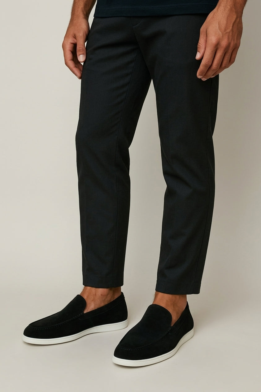 Elegantes mocasines de ante