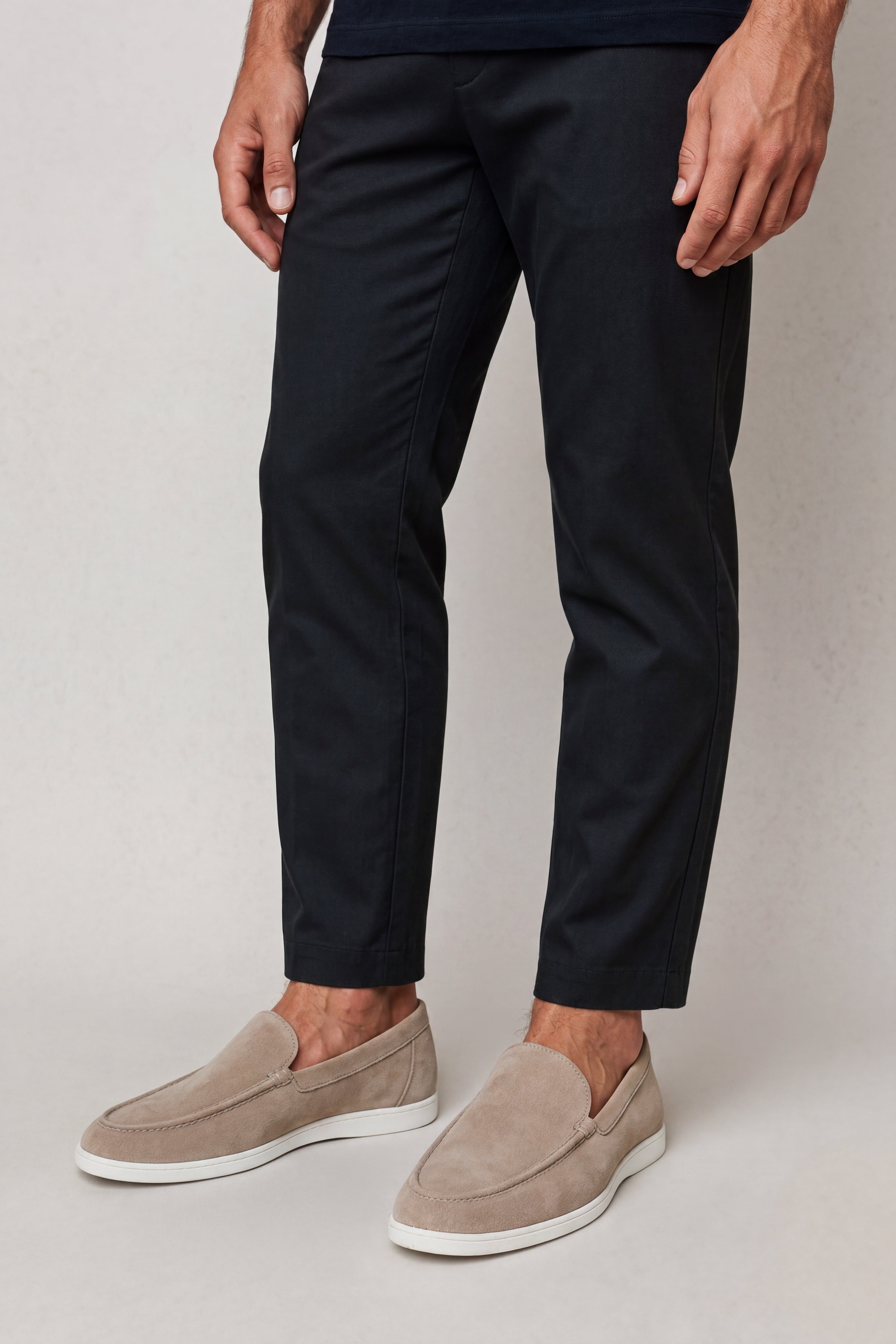 Elegantes mocasines de ante