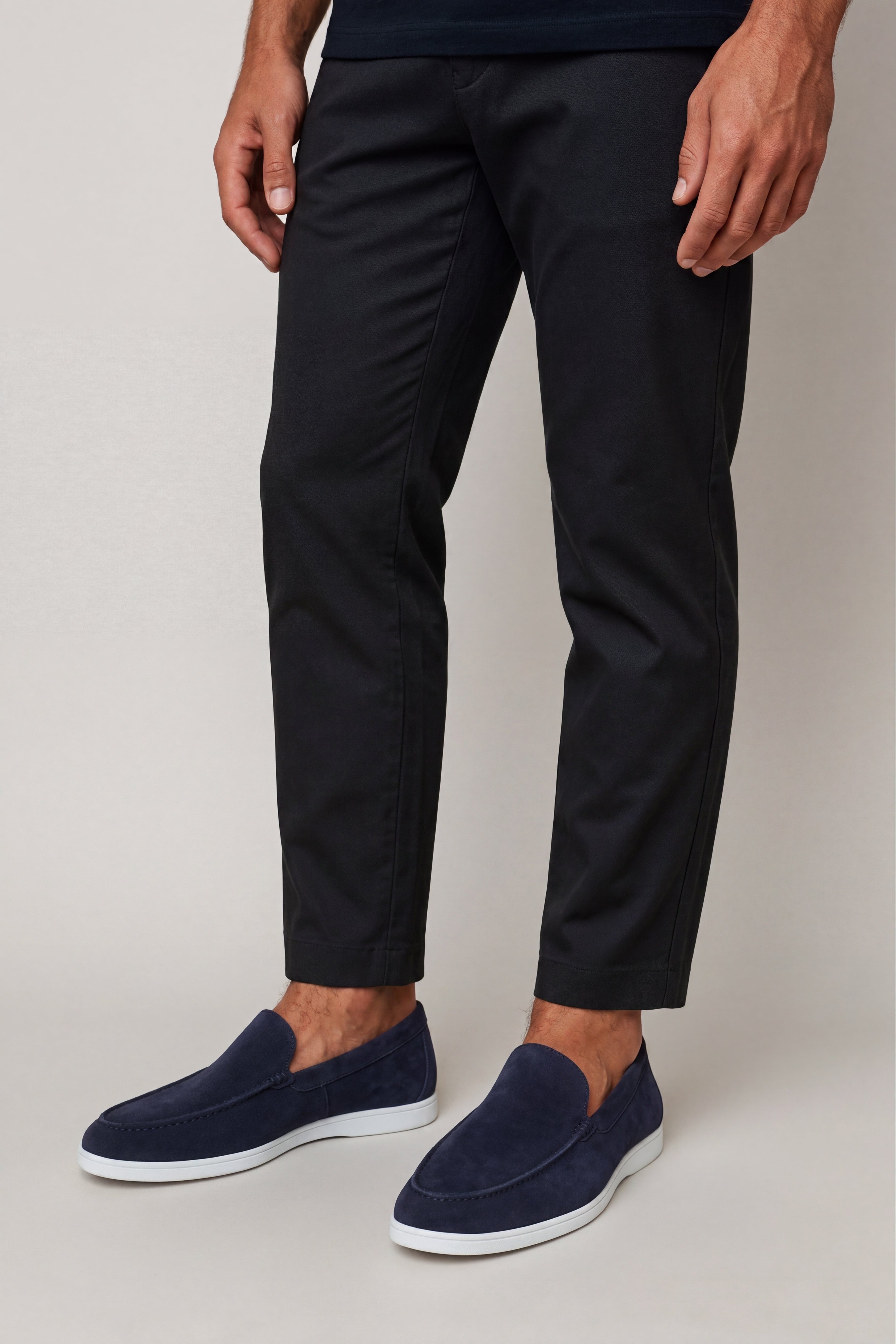 Elegantes mocasines de ante